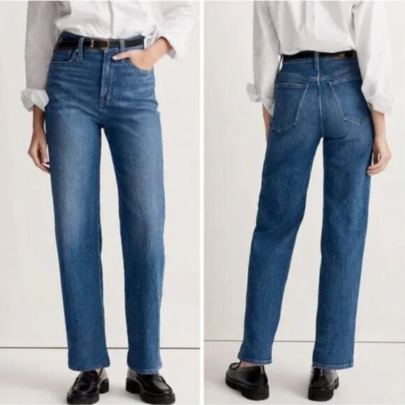 NEW Madewell The Petite Perfect Vintage Wide-Leg Jean in Leifland Wash, 23P‎ - Picture 2 of 15